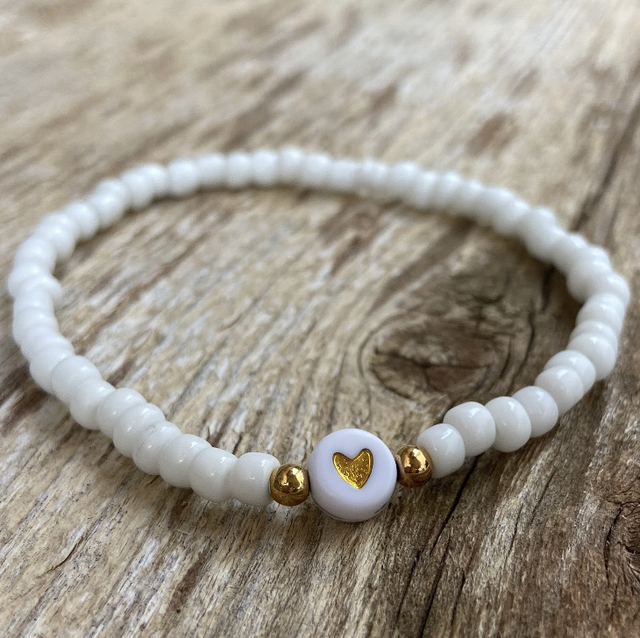 Bracelet Cœur blanc
