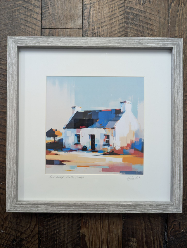 &#039;Rose Cottage&#039; Donegal, Framed Art Print of Cottage in Donegal