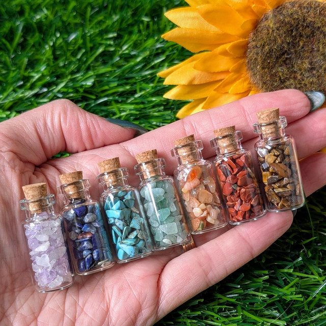 Mini Chip Bottles - Chakra Set