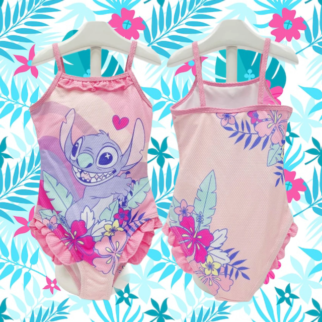 STITCH GIRL’S SWIMSUIT PINK