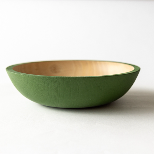 Bowl. Ash. Brushed, Milk paint