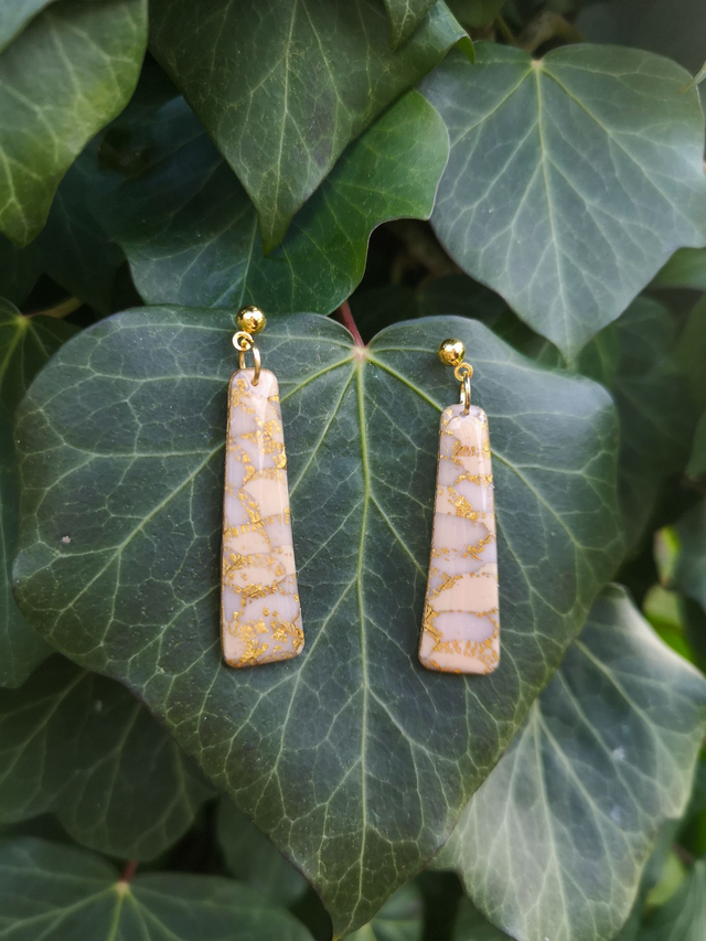 Collection Les Classiques Ecailles Ivoires - Boucles d&#039;oreilles Kali 