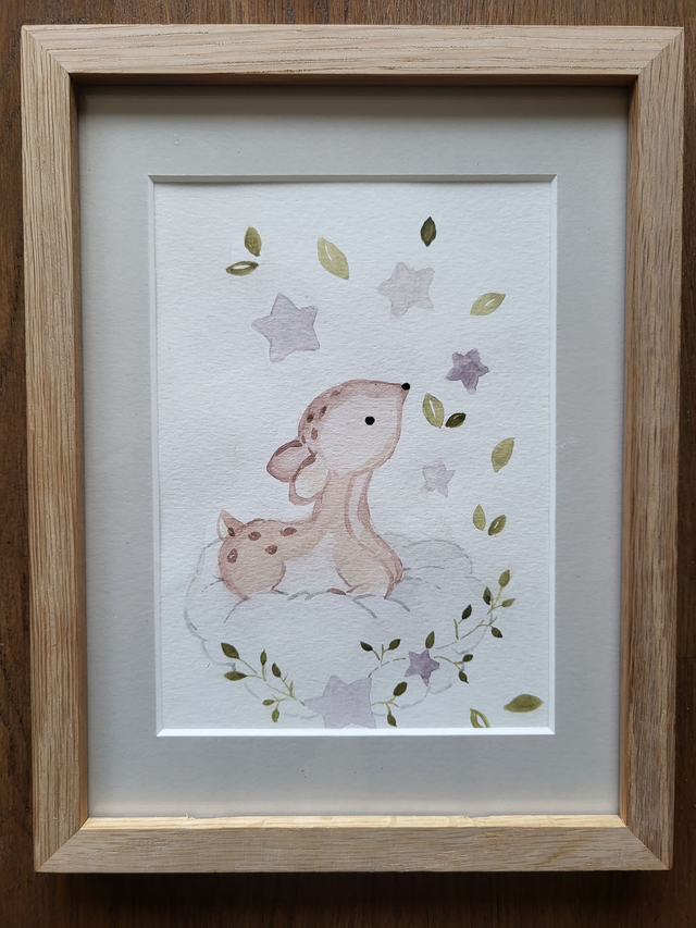 Petit faon sur son nuage