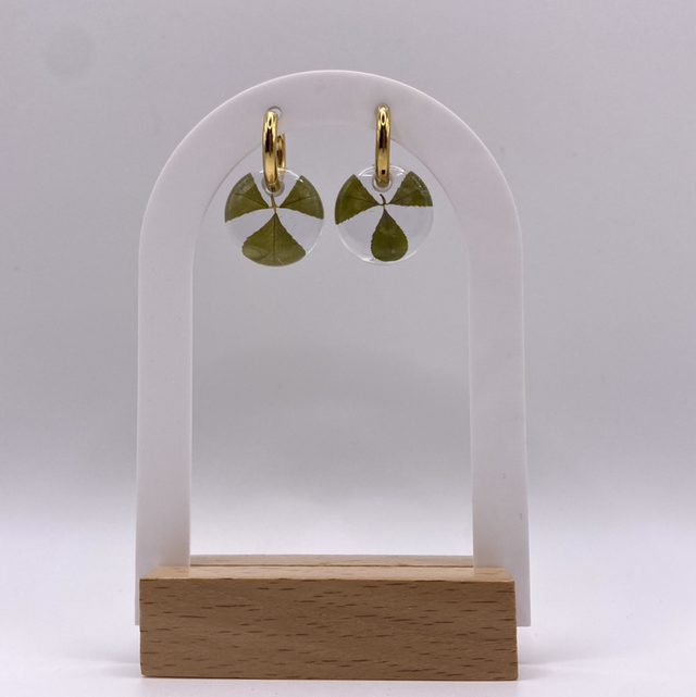 Boucles d’oreilles trèfle 