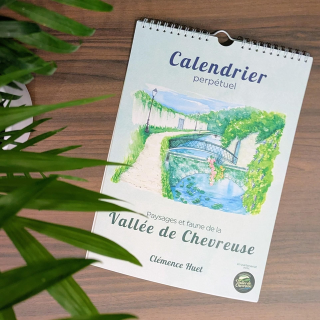 Calendrier perpétuel paysages et animaux de Vallée de Chevreuse