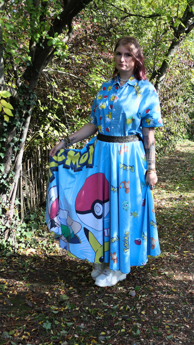 🌟 Jupe Soleil Pokémon – Pièce Unique - Taille XL🌟