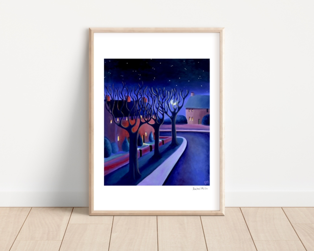 Signed A3 Print of Beech Tree Road