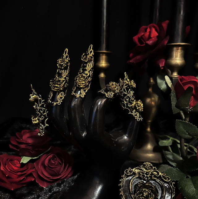 Rosarium Nail Rings