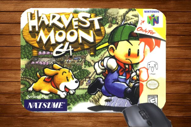 N64 Nintendo 64 Harvest Moon Printed Mouse Mat