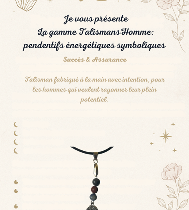 Collection Talisman Homme : Succès &amp; Assurance