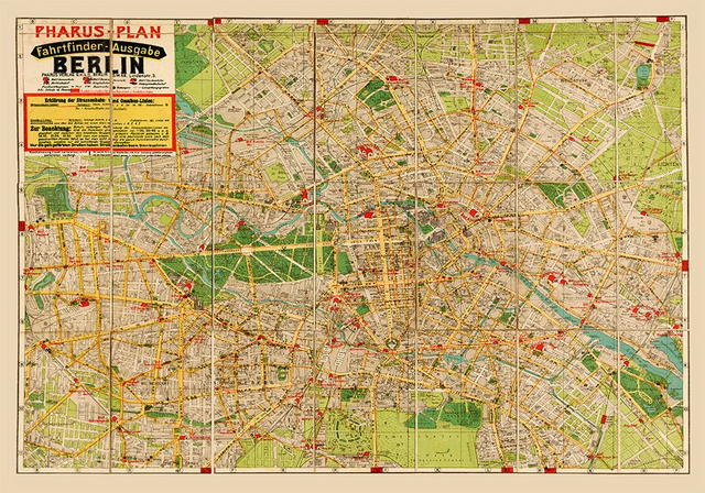 1922 Berlin Pharus Map