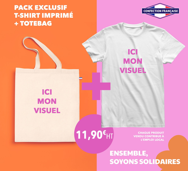 Pack T-shirt + Tote bag Personnalisé 