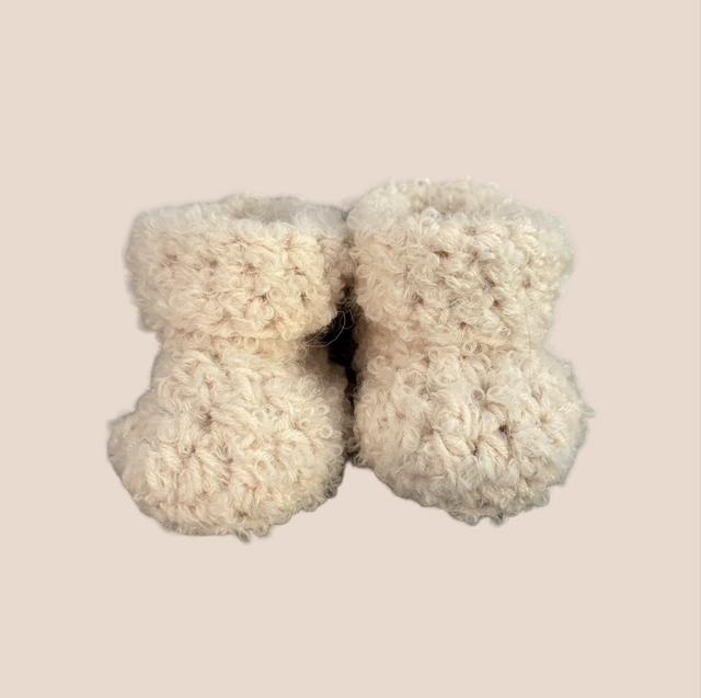 Alpaca Booties - Ivory