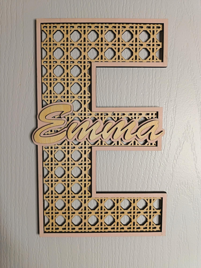 Lettre prénom cannage