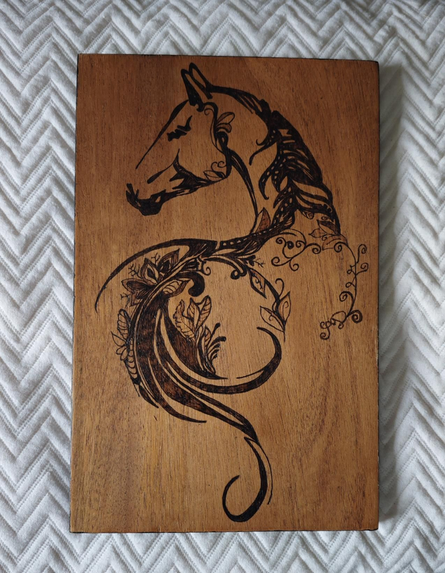 Tableau Cheval Floral 