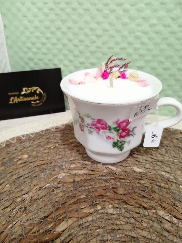 Tasse fleurie "Lys blanc"