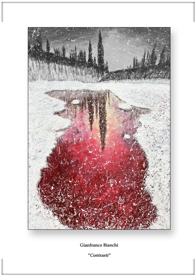 Litografia "Contrasti"