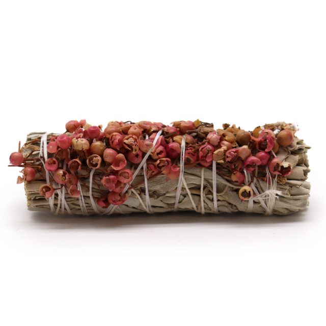 Smudge Stick - White Sage &amp; Pirul Seed 