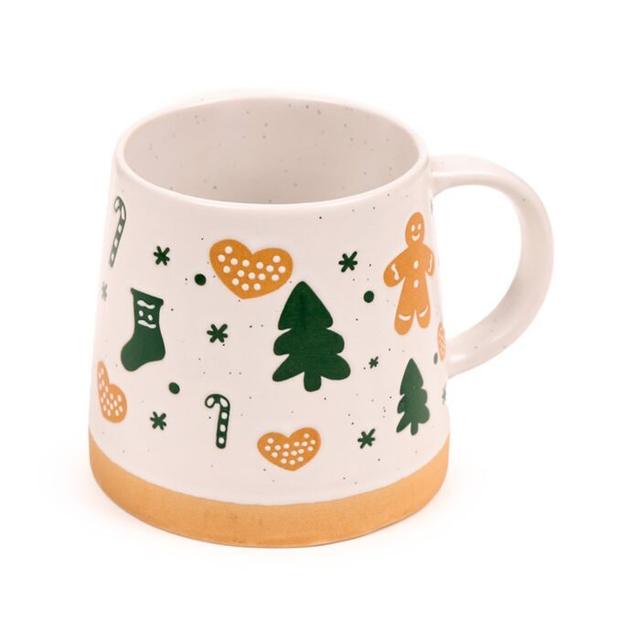 Mug en grès - Motif Bonhomme pain d&#039;Epices