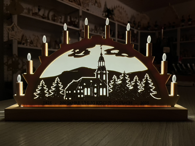 Schwibbogen 30cm Limitierte Edition Motiv „Kirche Drebach“ 