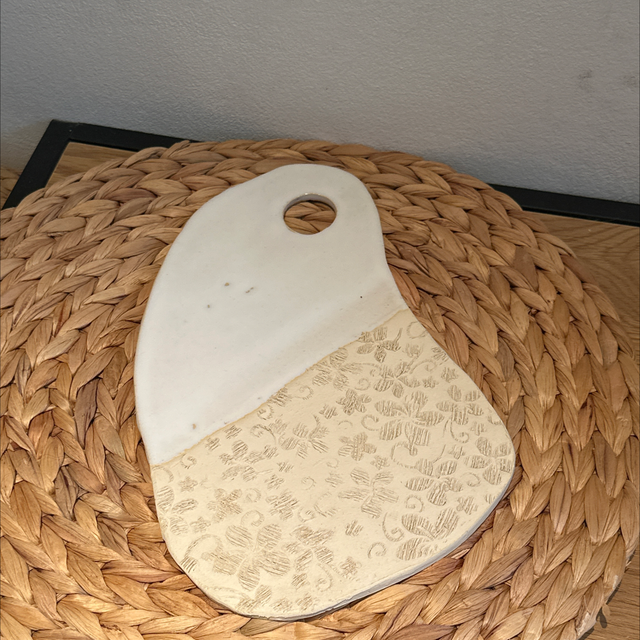 Planche blanche fleurs 