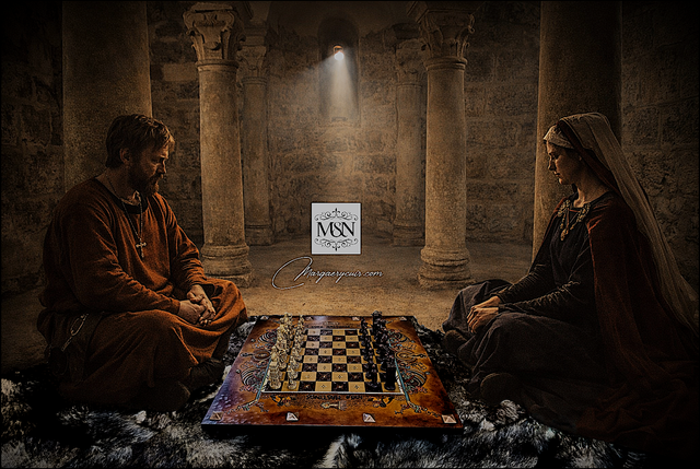 Jeu d'échecs médiéval Bataille d'Hastings 1066