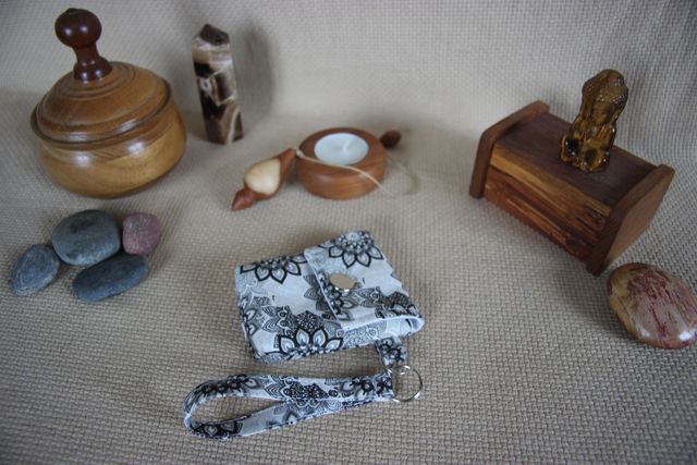 Pochette pour pendule talisman cristaux