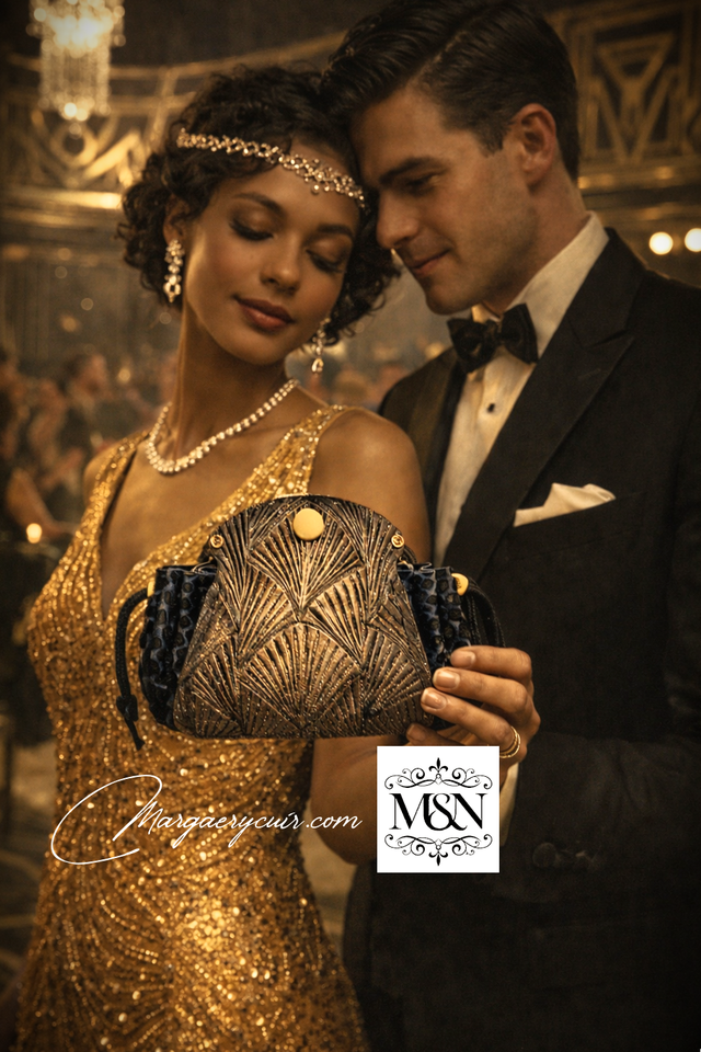 Pochette de soirée style art déco