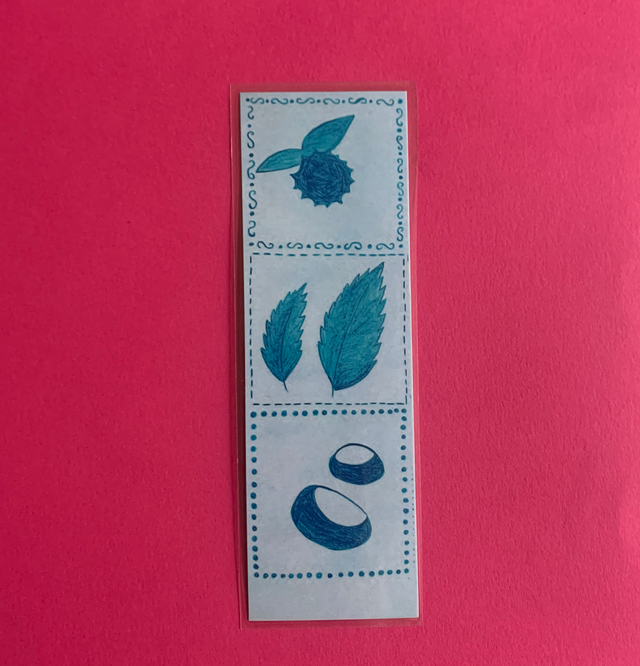 Marque page imprimé et plastifié - tirage d&#039;oeuvre &quot;Permanence de l&#039;être&quot;