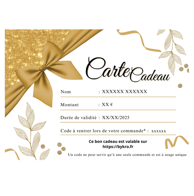 Carte cadeaux 