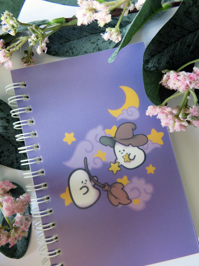 A6 Lined Ghost Notebook
