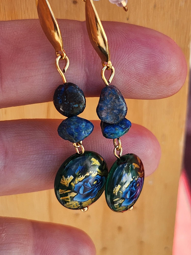 Boucle en verre avec chrisocol 