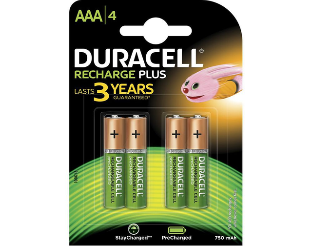 Duracell Recharge Plus AAA Rechargeable Batteries
