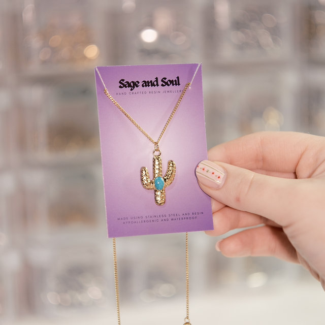 Sale - Cactus Necklace