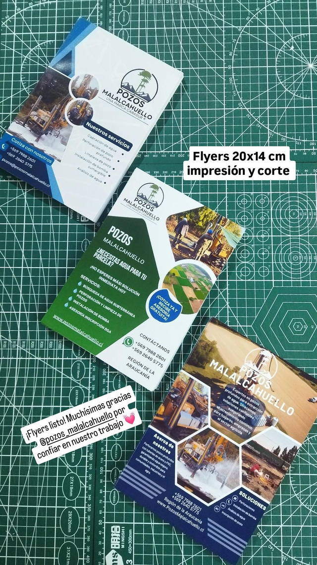 100 flyers o volante 20x14 cm Impresión 1 cara 