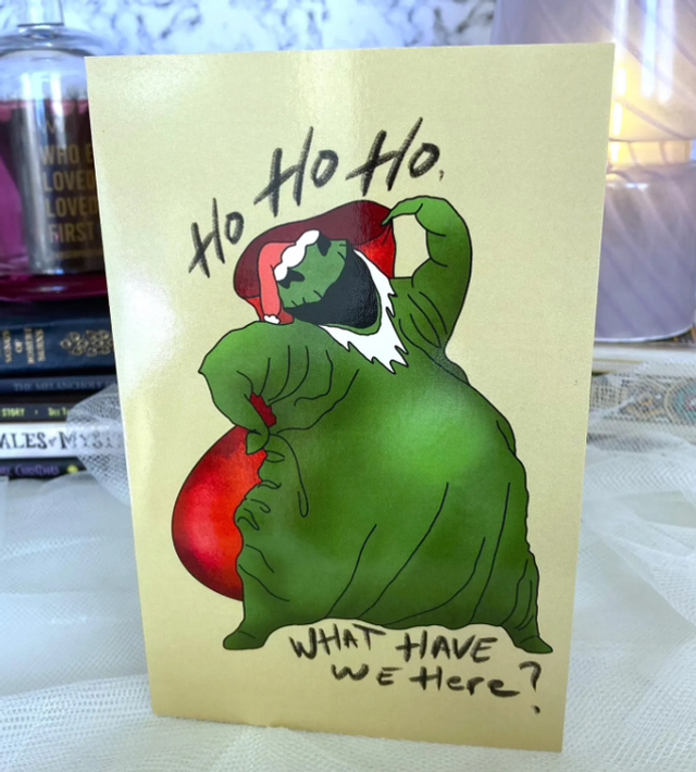 Oogie Boogie Christmas Card