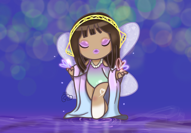 A6 Skullpanda Fairy inspired Art Print 