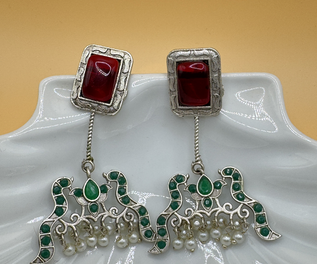 Oxidised ear rings 