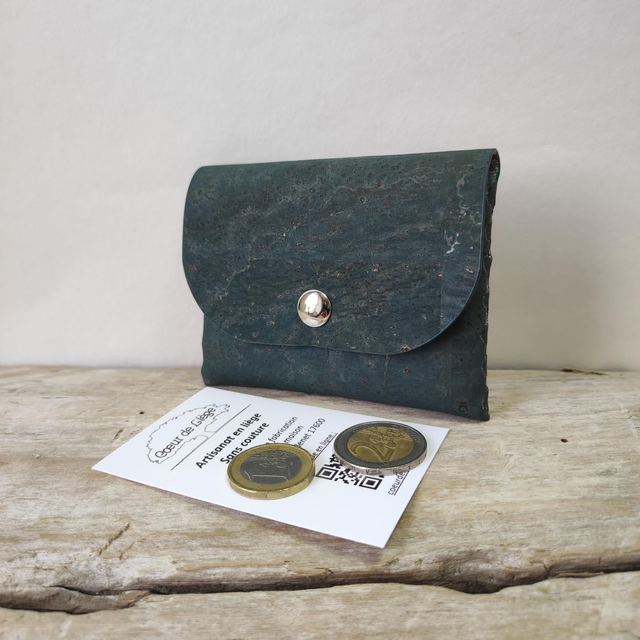 Porte monnaie Multicartes Liège Bleu