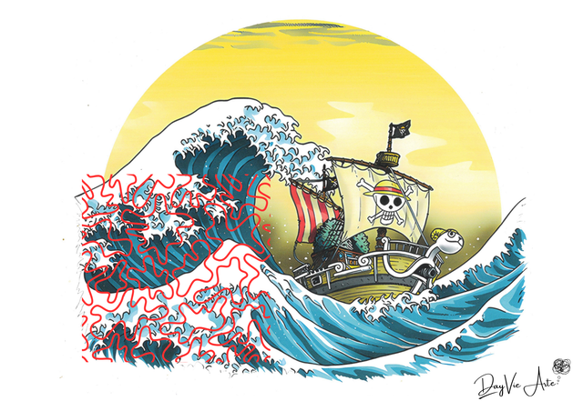 Thousand Sunny Hokusai - ☠ One Pirate 