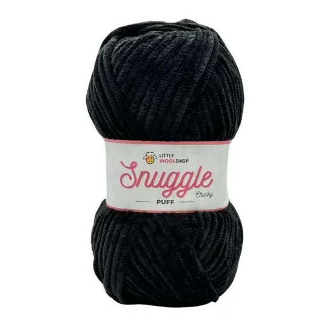 LWS Snuggle Puff Chenille Chunky 100g - 940 Liquorice Twist 