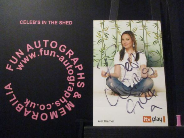 Alex Kramer Authentic Autographed Itv Play 6x4 Cast Card (1)