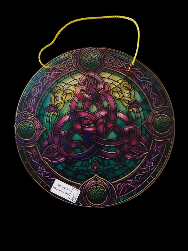 2D Acrylic Celtic Knot Garden Suncatchers (9inx9in), 