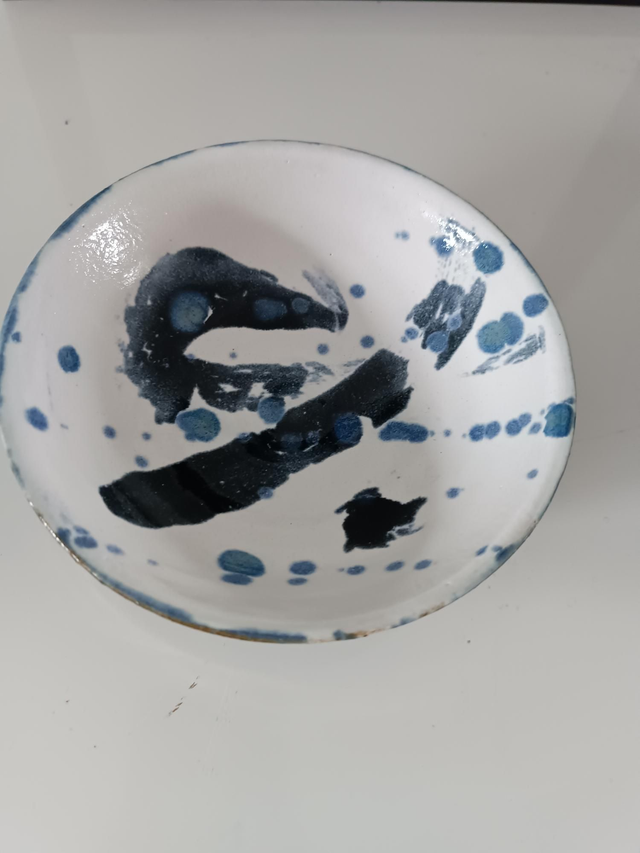 Bol plat effet pinceau 