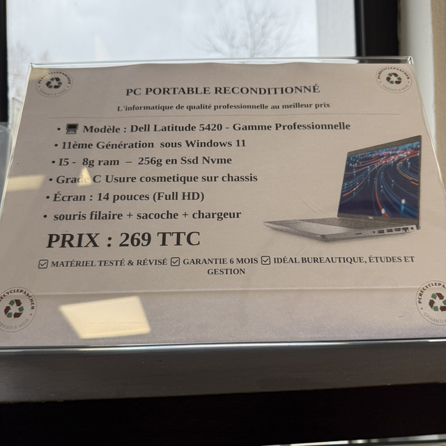 Pc portable Dell Latitude 5420 - Gamme Professionnelle