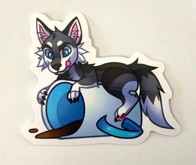 Wolf Mug Sticker