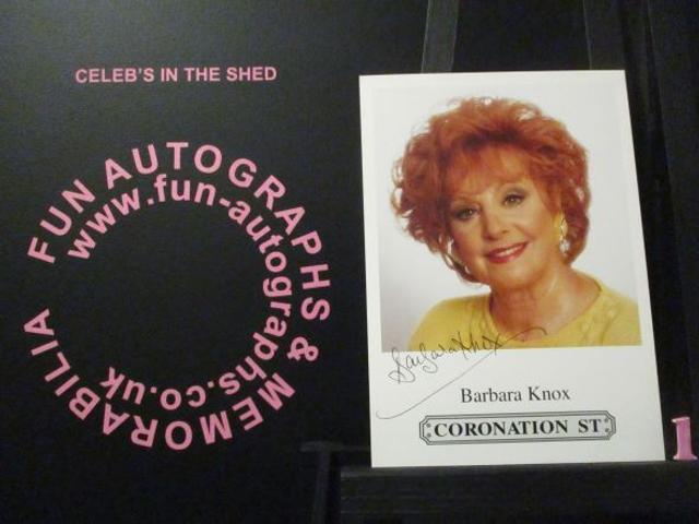 Barbara Knox (Rita Sullivan) Original Coronation Street Pre-Print Cast Card (1)
