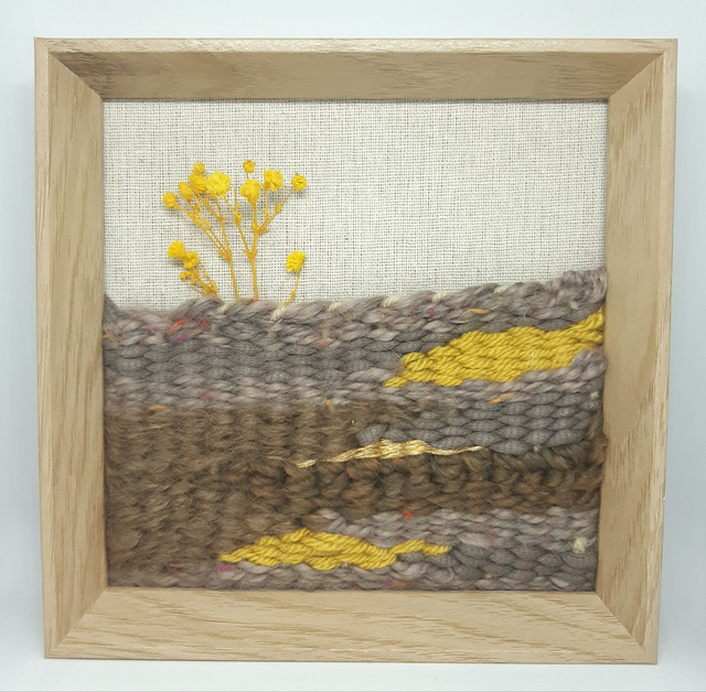 Tissage sur cadre Fleurs Séchées