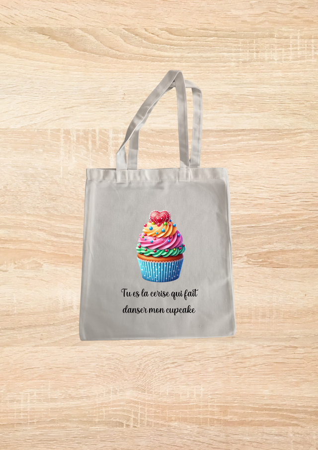 Sac fourre tout motif cupcake multi couleur  