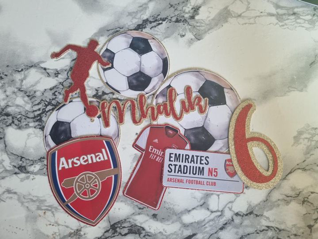 Arsenal Themed Toppers